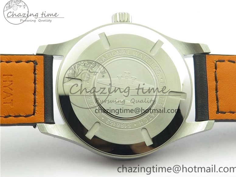 MIROTIME 0427 MARK XVIII IW327002 SS FKF 1:1 Best Edition White Dial On Black Leather Strap Affordable 7121